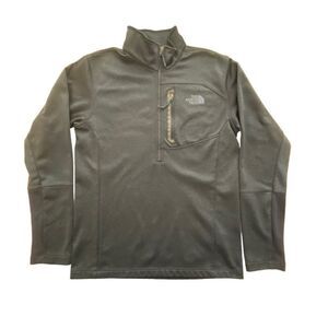 The North Face Mens Quarter pullover sweater, Blue, Size Small